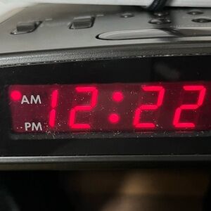 Sony Dream Machine Digital Alarm Clock with Red LED Display